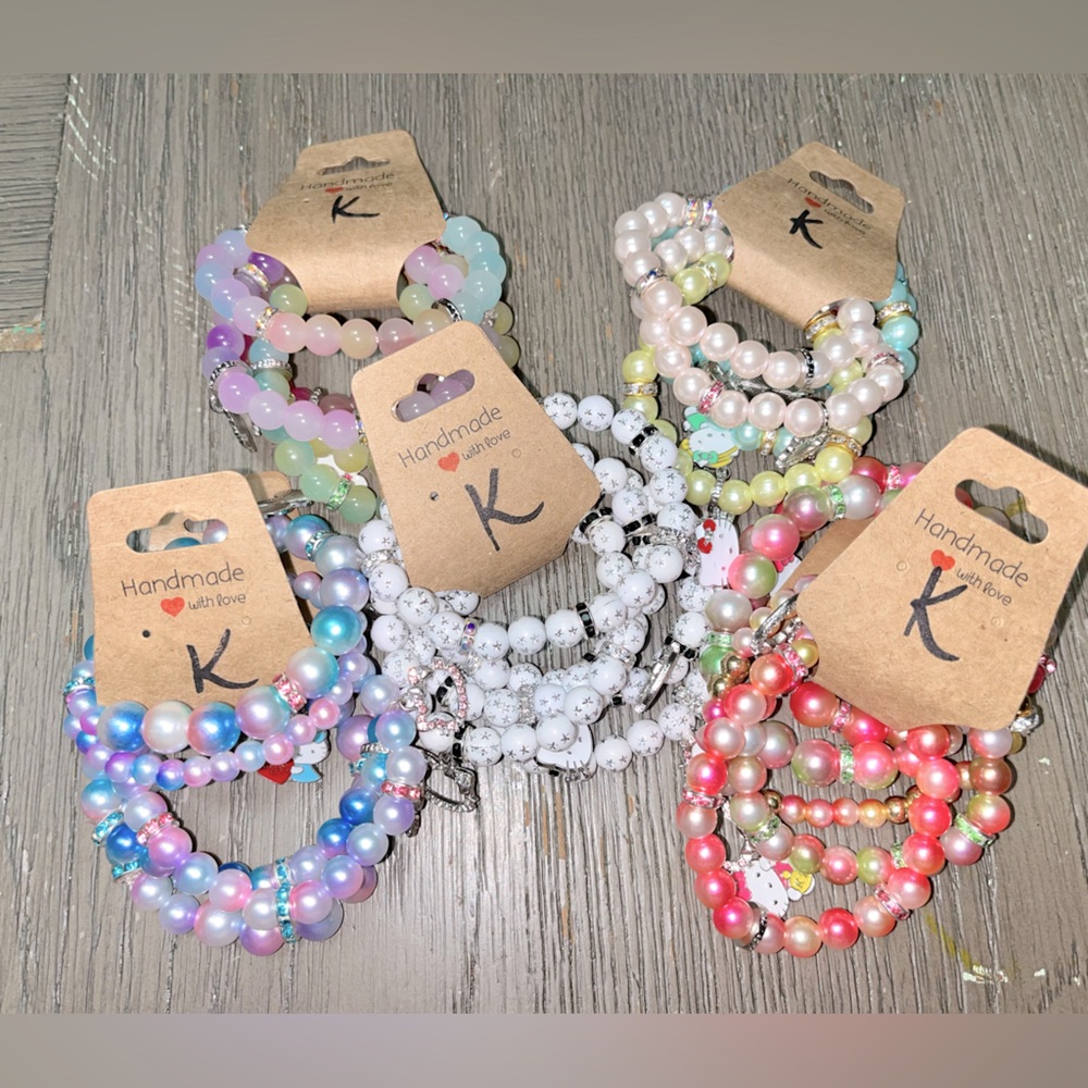 Kids Handmade Hello Kitty Bracelets
